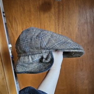 Brown Tweed Newsboy FAUSTMAN